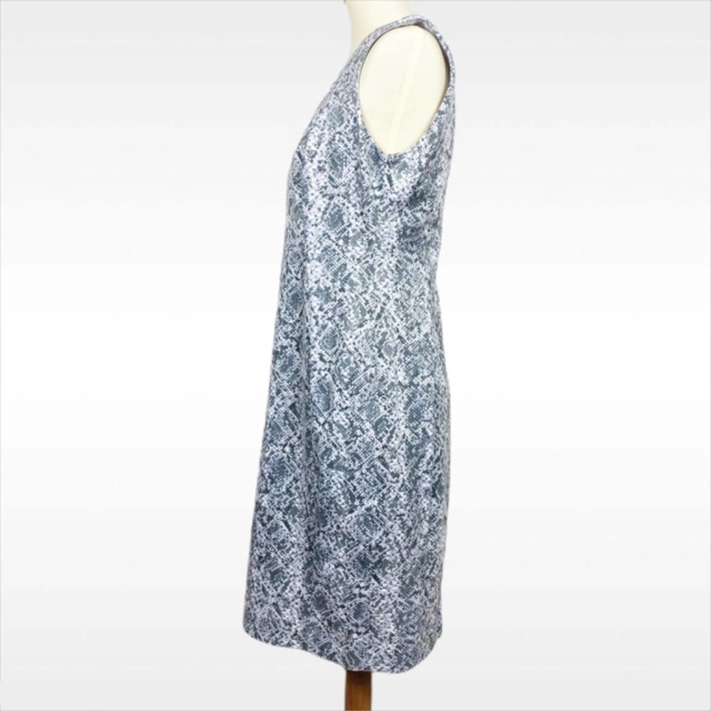 Calvin Klein Dress Womens 10 Gray Animal Print Faux Suede Sleeveless Sheath - Picture 6 of 12